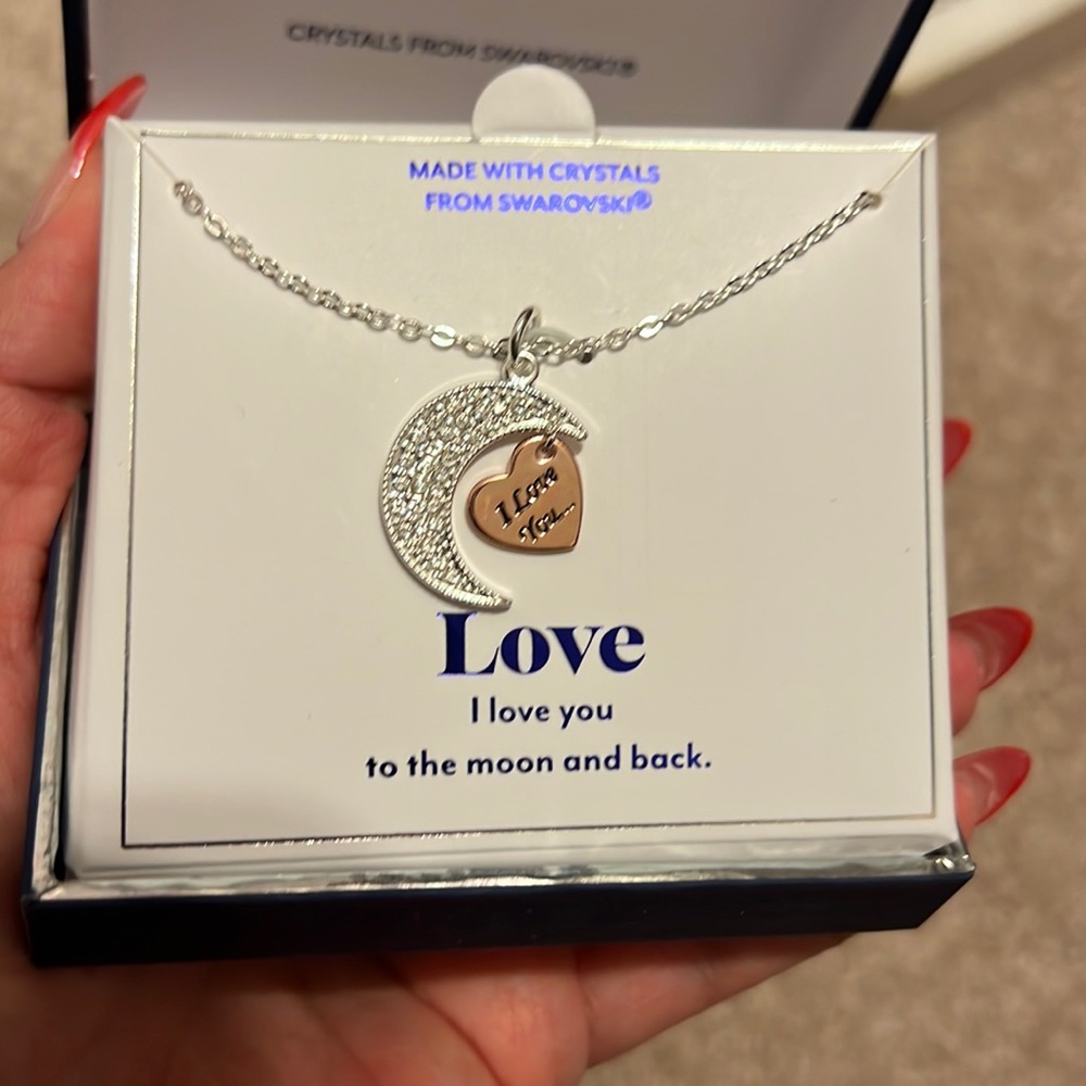 NWT Love moon necklace